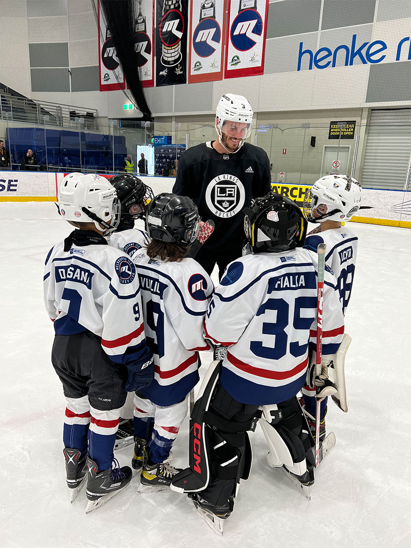 US ice hockey comes to Docklands, and youngsters meet their idols