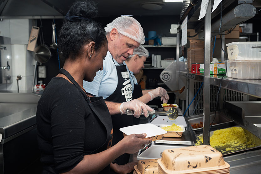 Local businesses step up support for a café making a change