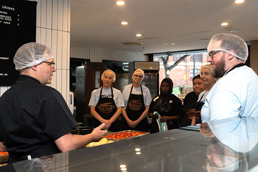 Local businesses step up support for a café making a change
