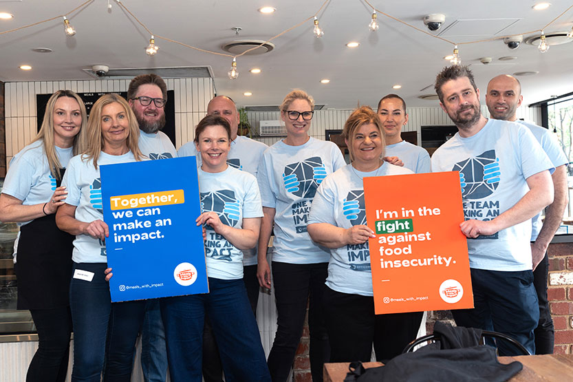 Local businesses step up support for a café making a change