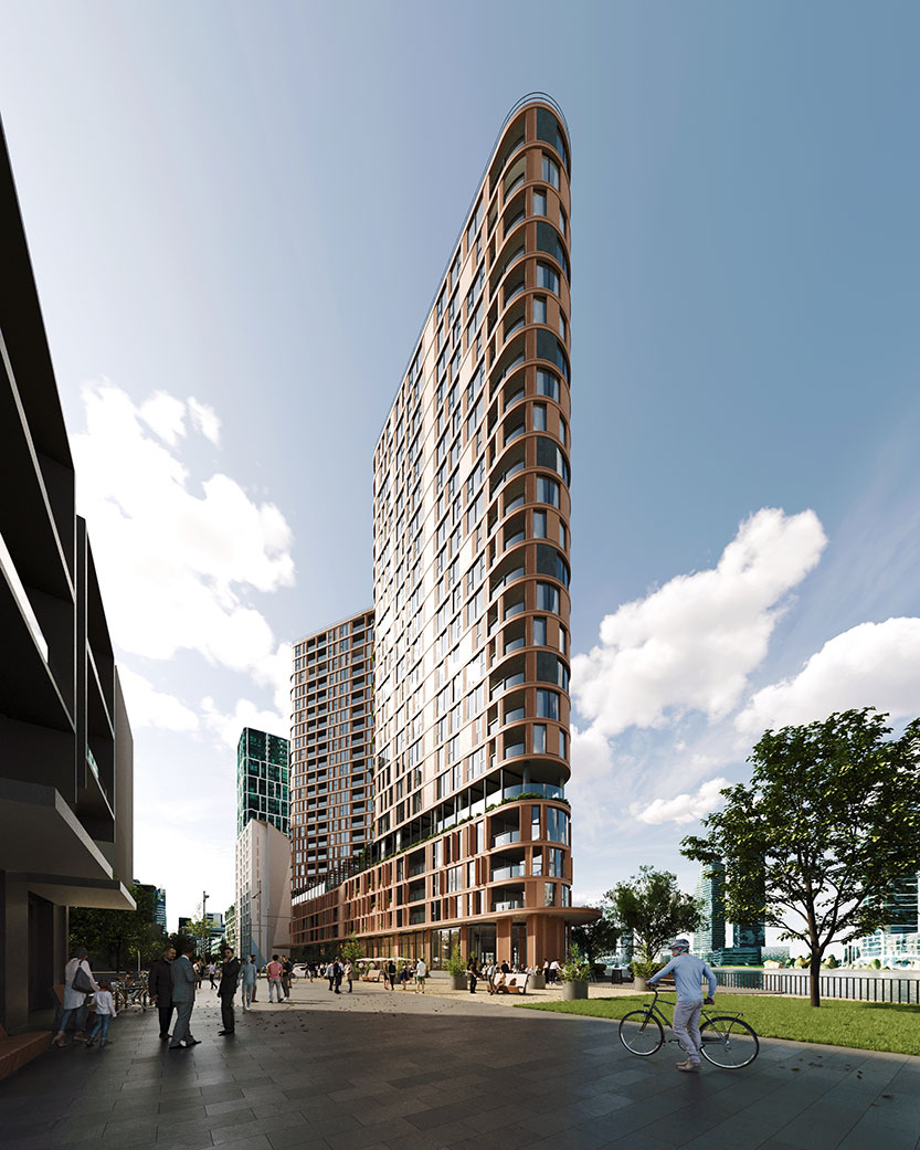 Council endorses build-to-rent tower on “irregular-shaped” Victoria Harbour site