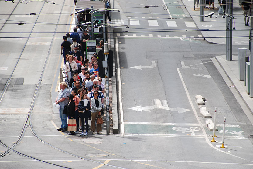 Tram stops for pedestrians?