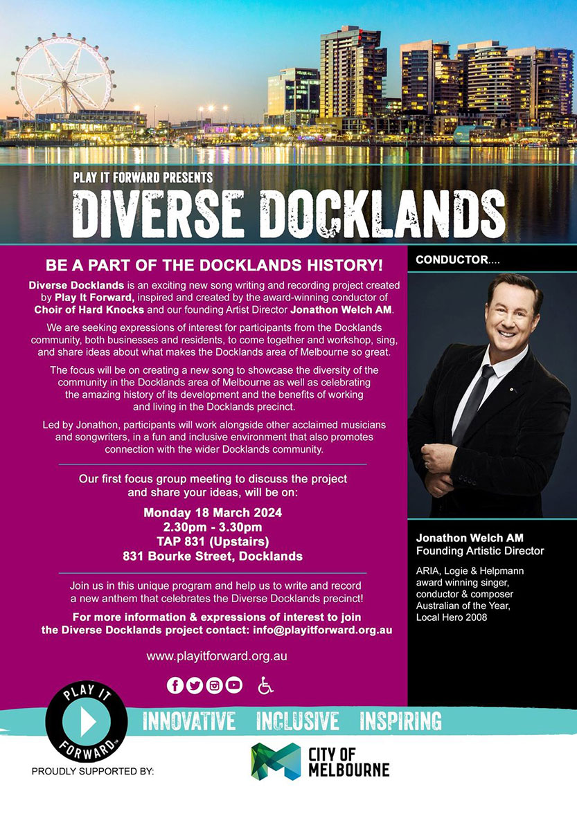 Dynamic musical project strikes a chord in Docklands