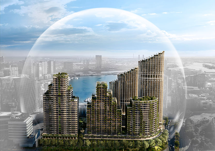 Gurner submits plans for first stage of Docklands vision under a “futuristic glass dome”