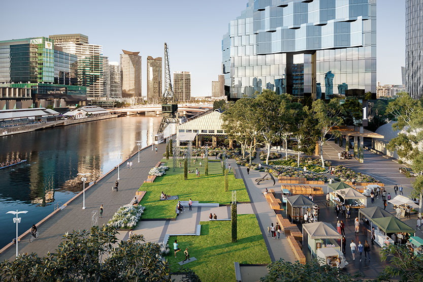 New park to revitalise historic maritime precinct in Docklands