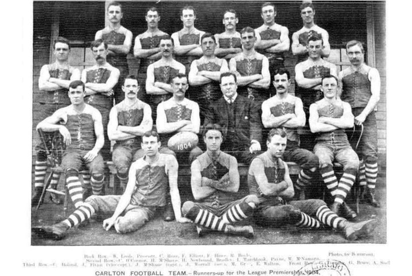 Carlton Football Club’s early uniform