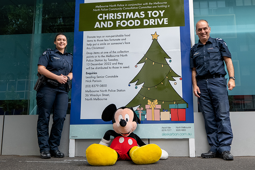 Annual North Melbourne Victoria Police Christmas toy and food drive returns