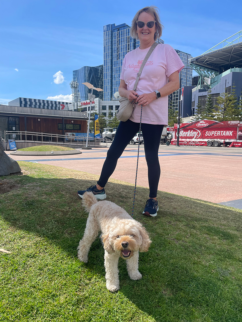 Millie the Cavoodle’s daily wharf adventures