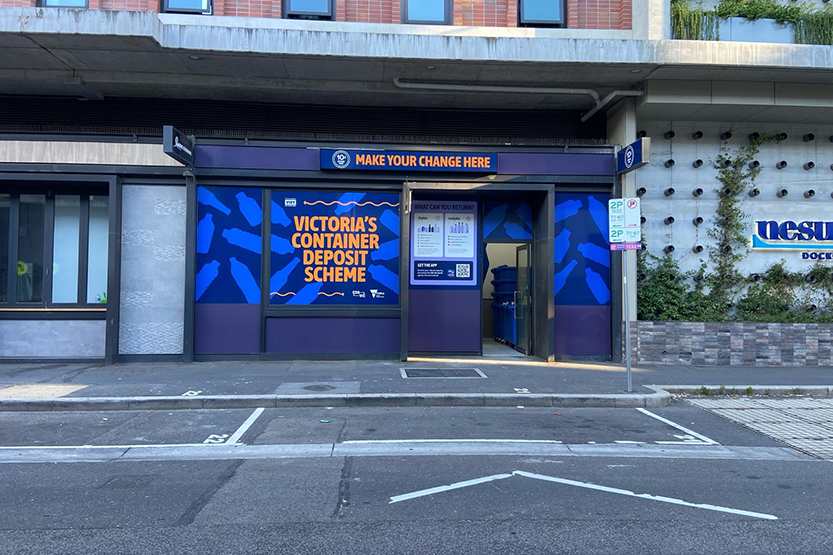 Container deposit scheme arrives at The District Docklands