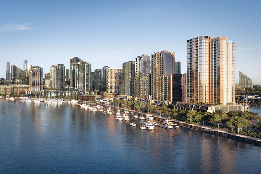 Construction surges at Collins Wharf as Docklands prepares for 2300 new homes