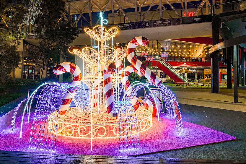 Giant gummy bears take over The District Docklands in Melbourne’s sweetest festive installation yet