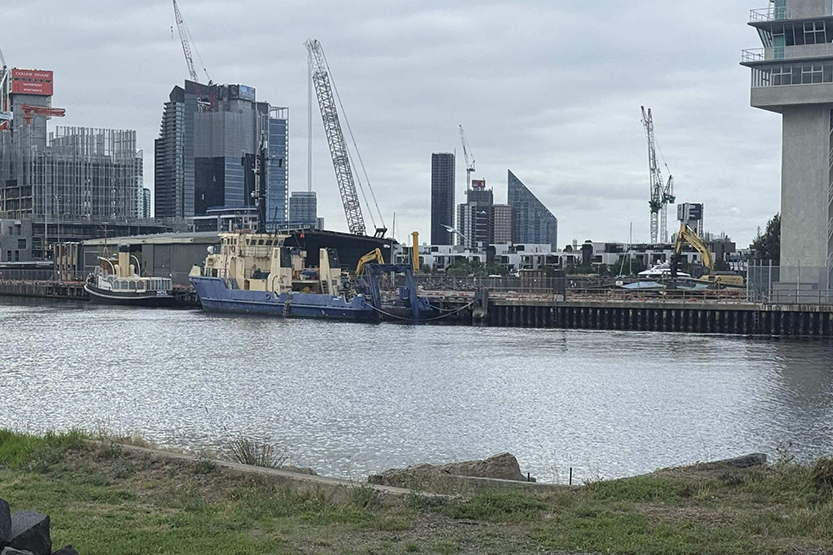 Docklands octopus mural removed as North Wharf redevelopment progresses