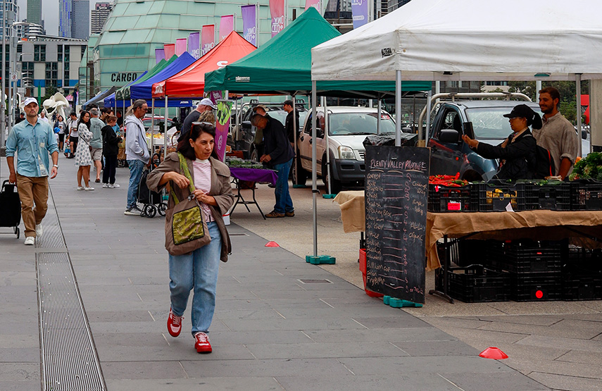 Farmers market set for Docklands return in May