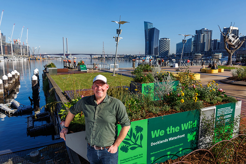 Award-winning garden finds new life on Docklands waterfront