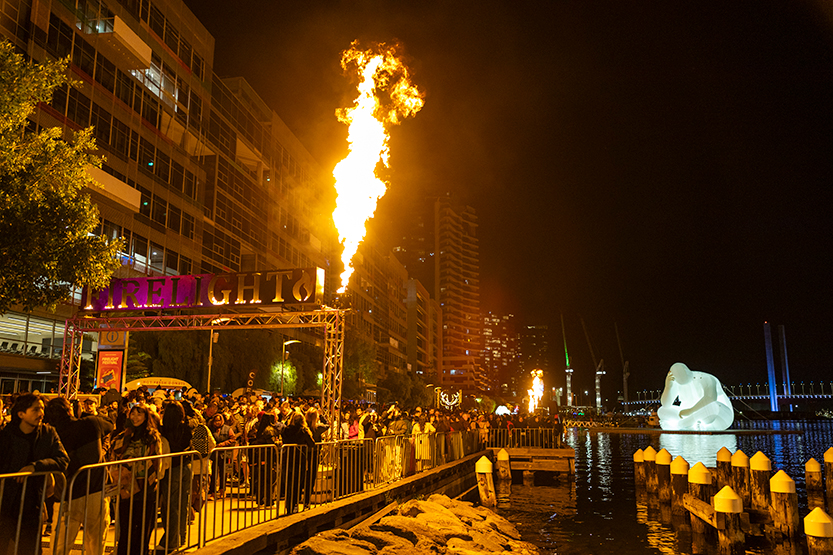 Docklands: Firelight returns, and the harbour takes centre stage
