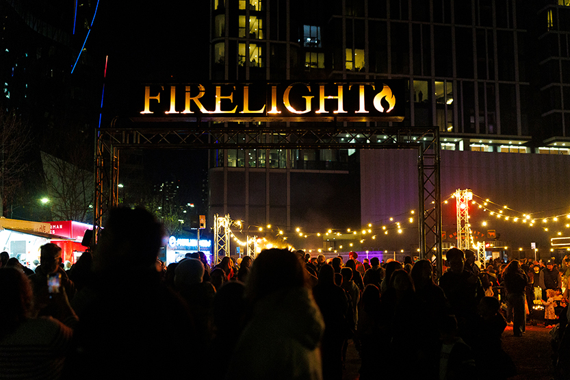 Firelight shines despite promenade closure