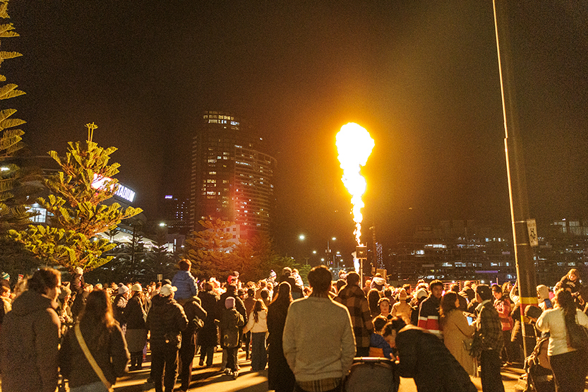 Firelight shines despite promenade closure