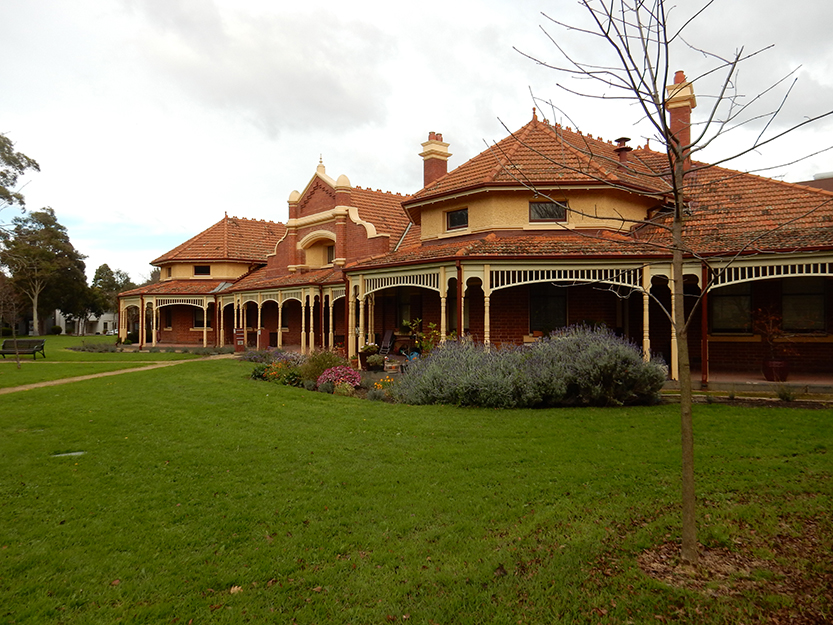 On sunny winter days Parkville Gardens presents a pretty picture