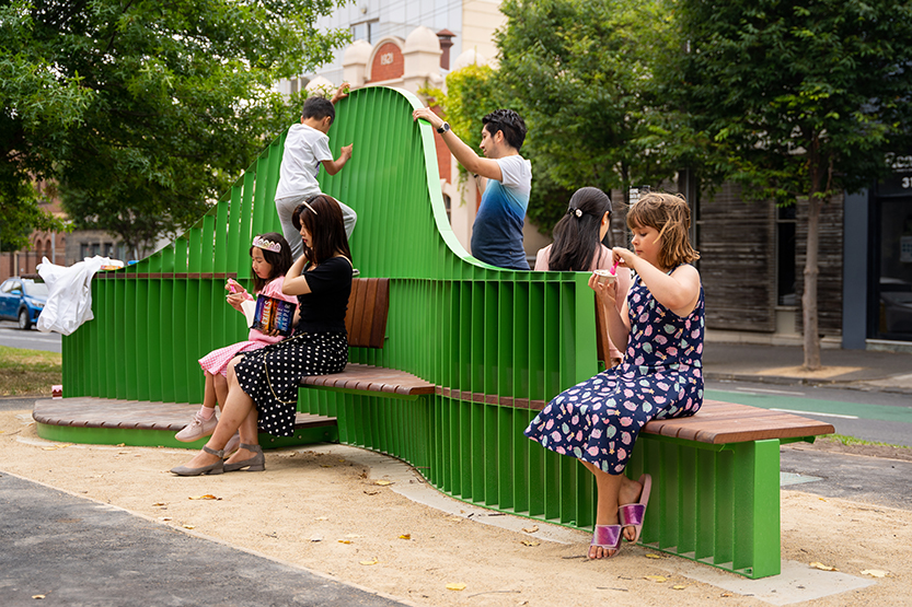 Carlton’s new smart bench: a bright example of data-led designs