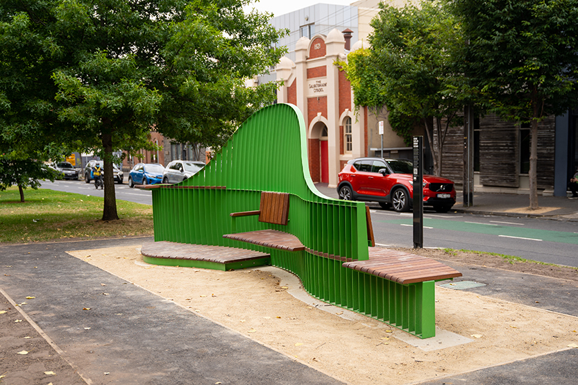 Carlton’s new smart bench: a bright example of data-led designs