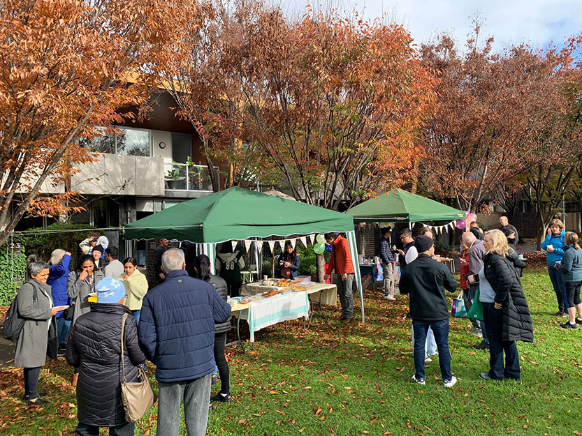Parkville Gardens’ Biggest Morning Tea perseveres despite bad weather