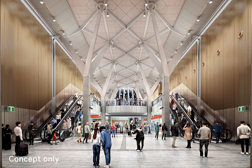 Spectacular Town Hall Station revealed