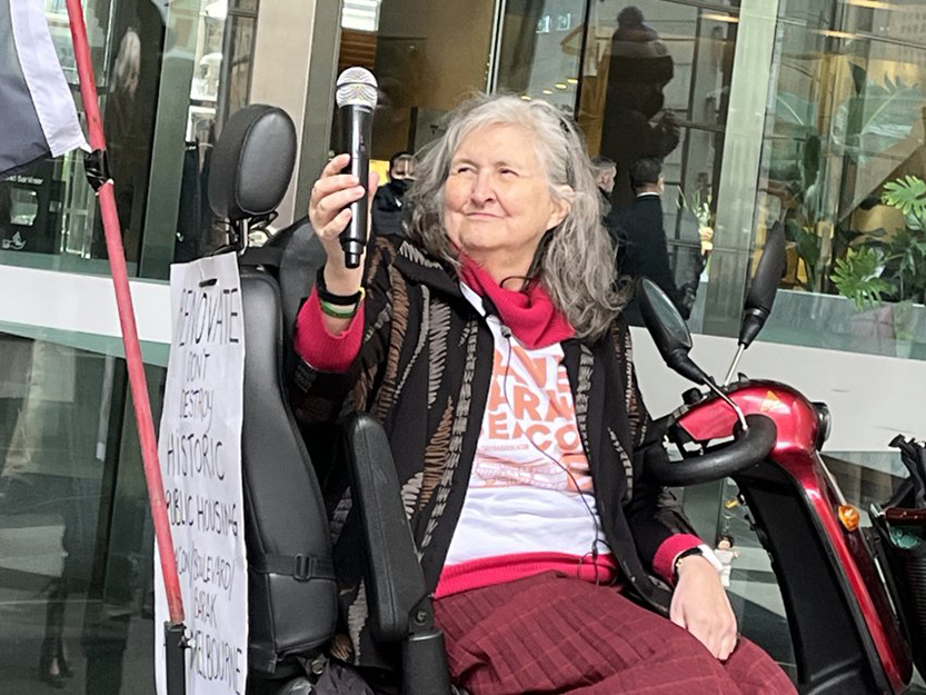 Margaret Kelly is refusing to leave her home!
