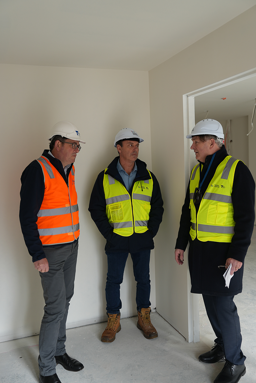 North Melbourne social housing build reaches “topping out” milestone