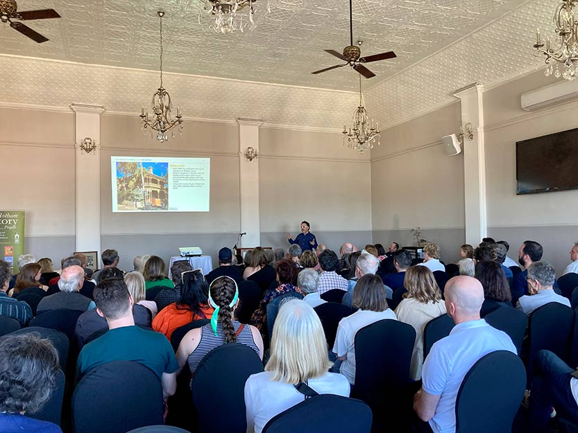 Locals flock to hear from local “historian”