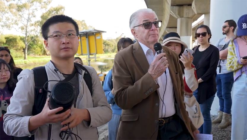 Melbourne University conducts a field trip with residents in the Arden precinct