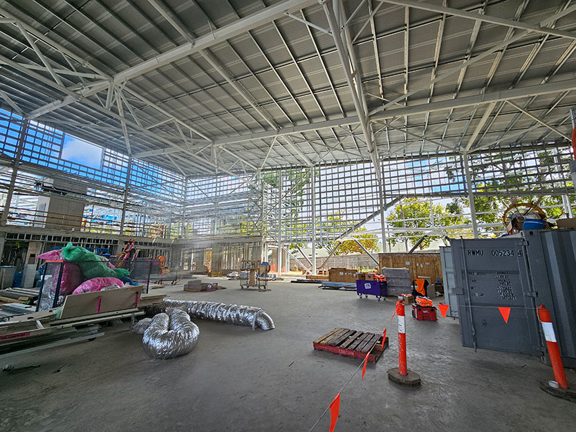 Kensington Rec Centre construction progressing