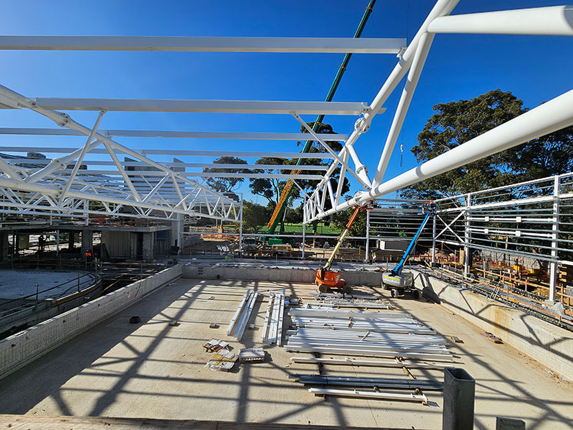 Kensington Rec Centre construction progressing