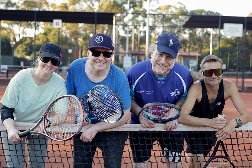 Royal Park Tennis Club smashing barriers for blind tennis