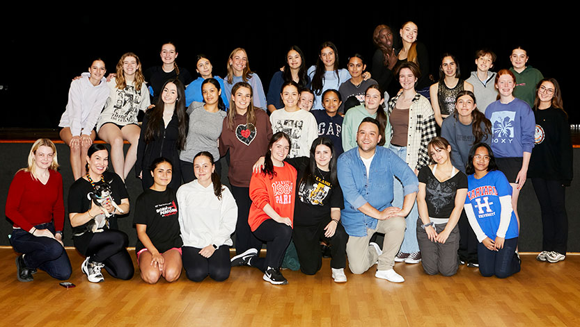 City school for girls receives exclusive Masterclass with cast member of Chicago