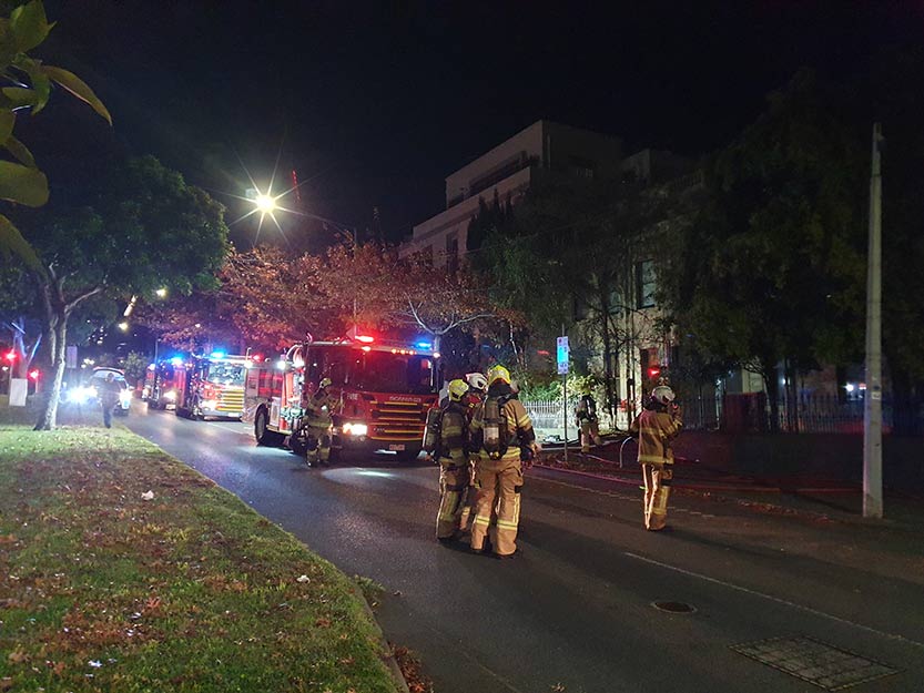 Police investigate as heritage terrace in East Melbourne goes up in flames