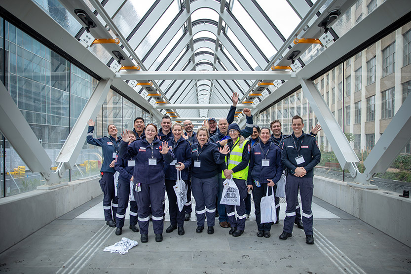 Big day out for Parkville locals exploring the new Parkville Station