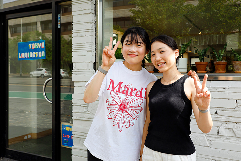 Coconut-covered bliss at Tokyo Lamington