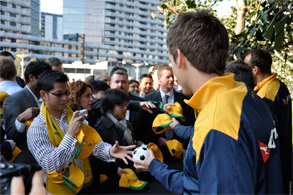 Socceroos share a sausage
