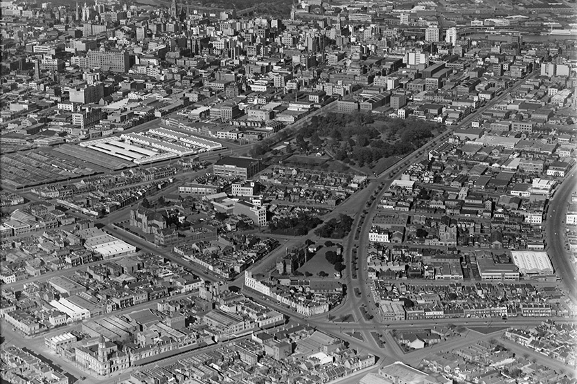 North and West Melbourne from above: July 1938