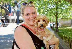 Lola enjoys some Southbank sunshine