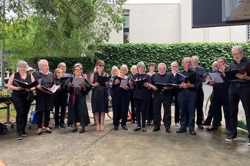 East Melbourne Community Choir sings to a new tune
