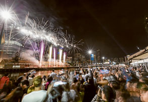 A new year’s celebration with a bang