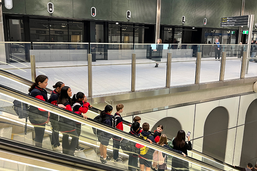 School students get a sneak peek of Parkville Station