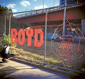 Battle of the towers at Boyd