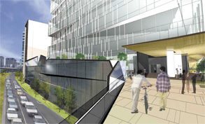 New footbridge to station