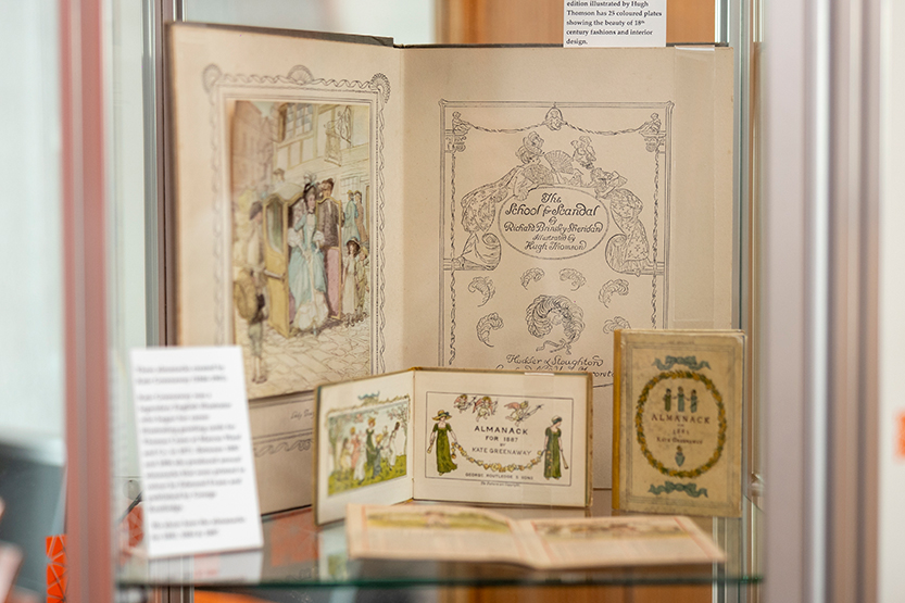 A window into Sue’s amazing collection of rare books
