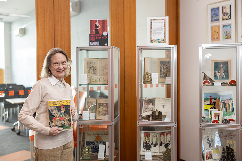 A window into Sue’s amazing collection of rare books