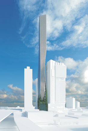 Controversial tower on the market
