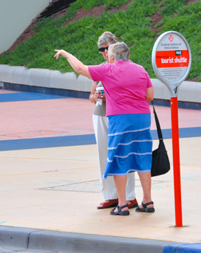 Tourist shuttle bus may go