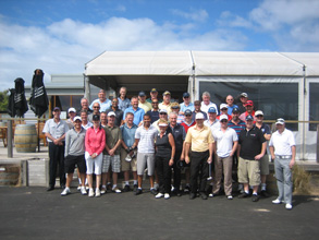 Mad ducks and golfers brave the midday sun